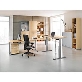 Winkelplatte, 90°, B 800 x T 800 mm, Ahorn