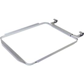 Winkelring für Mülltonnen mit Volumen 80 l, inkl. Montagematerial, B 380 x T 463 x H 45 mm, Stahl, verzinkt