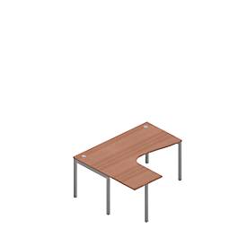Winkelschreibtisch ARLON-OFFICE, B 1600 x T 1200 x H 730 mm, Nuss Canaletto