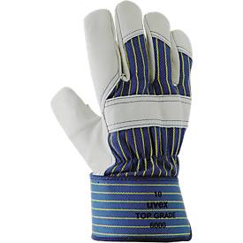 Winter-Schutzhandschuh uvex top grade 6000, Rindvollleder/Baumwoll-Trikot, EN 388: 3144 X, Größe 10, 10 Paar