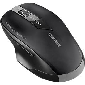 Wireless-Computermaus Cherry MW 2310 2.0, f. Rechts- & Linkshänder, ergonomisch, RW 10 m, schwarz