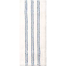 Wischmopp Bezug Sprintus Premium, Mikrofaser/Borste, mit Laschen, B 400/500 mm, 5 Stück, weiß/blau