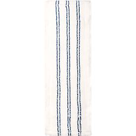 Wischmopp Bezug Sprintus Premium, Mikrofaser/Borste, mit Laschen, B 400/500 mm, 5 Stück, weiß/blau