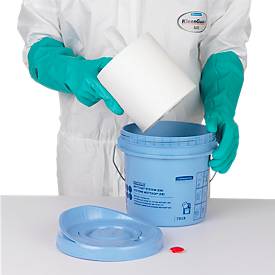 Wischtuch Spendereimer Kimtech® Wettask™, für Rollen, luftdicht, 4 Stück, blau