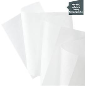 Wischtücher Kimberly Clark WypAll® Wettask™ Low Lint, für Reinigungsmittel, saugfähig & reißfest, 6 Rollen je 120 Tücher, L 305 x B 150 mm, weiß