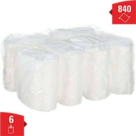 Wischtücher Rollen Kimtech® Wettask™, 6 x 140 Tücher, im Spendiereimer, Austrocknungsschutz, weiß