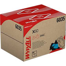 Wischtücher WypAll® X60, B 318 x L 430 mm, in BRAG™ Box, 200 Stück, weiß