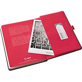 Wochenkalender Sigel Conceptum 2026 C2608, A5, 192 Seiten, 1 Jahr, 2 Seiten für je 1 Woche, PEFC®-Papier/Kunststoff, rot-schwarz