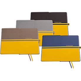 Wochenkalender Sigel Linescape 2026 DE L2604, A5, 176 Seiten, 53 Wochen, 2 Seiten für je 1 Woche, FSC®-Papier/Kunststoff, hellgrau-gelb