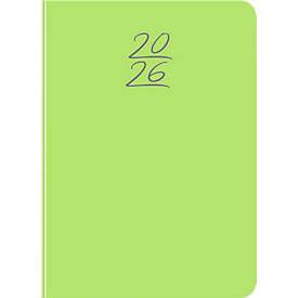 Wochenplaner Korsch Colour 2026, 160 Seiten, B 110 x H 155 mm, Papier/Kunststoff, grün