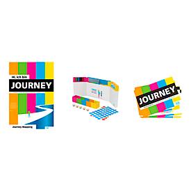 Workshop Set PLAYROOM JOURNEY FLIP, 1 Flipchartblock mit 14 vorgedruckten Blatt für Customer Journey Mapping/User Experience + Zubehör, mehrfarbig