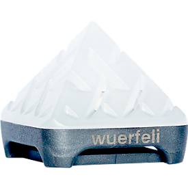 Wuerfeli CO2 Messgerät, Pyramidenform, Innenbereich, Sensortechnologie, 400 bis >1600 ppm, farbige Alarmskala, IP20, USB-C, inkl. Montageset