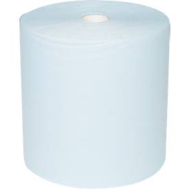 WYPALL* Wischtuch L-10 EXTRA + Großrolle, aus Airflexmaterial, 1000 Tücher, 1-lagig, blau