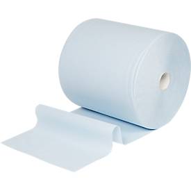 WYPALL* Wischtuch L-10 EXTRA + Großrolle, aus Airflexmaterial, 1000 Tücher, 1-lagig, blau