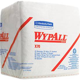 WYPALL* Wischtuch X-70, aus Hydroknitmaterial, 912 Tücher, 1-lagig, weiß