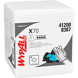 WYPALL* Wischtuch X-70, aus Hydroknitmaterial, 912 Tücher, 1-lagig, weiß