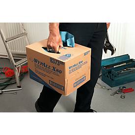 WYPALL* Wischtuch X-80, aus Hydroknitmaterial, 160 Tücher, 1-lagig, stahlblau