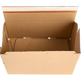 Xenial Faltkartons, 1-wellig, L 140 x B 238 x H 147 mm, bis 20 kg, braun, 20 Stück