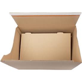 Xenial Faltkartons, 1-wellig, L 140 x B 238 x H 147 mm, bis 20 kg, braun, 20 Stück