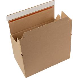 Xenial Faltkartons, 1-wellig, L 140 x B 238 x H 147 mm, bis 20 kg, braun, 20 Stück
