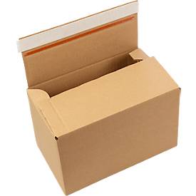 Xenial Faltkartons, 1-wellig, L 140 x B 238 x H 147 mm, bis 20 kg, braun, 20 Stück