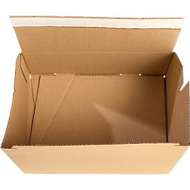 Xenial Faltkartons, 1-wellig, L 236 x B 326 x H 140 mm, bis 20 kg, braun, 20 Stück