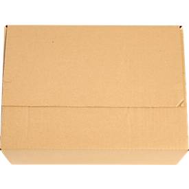 Xenial Faltkartons, 1-wellig, L 236 x B 326 x H 140 mm, bis 20 kg, braun, 20 Stück