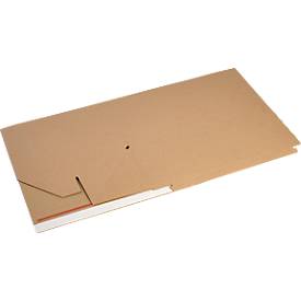 Xenial Faltkartons, 1-wellig, L 288 x B 473 x H 197 mm, bis 20 kg, braun, 20 Stück