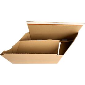 Xenial Faltkartons, 1-wellig, L 288 x B 473 x H 197 mm, bis 20 kg, braun, 20 Stück