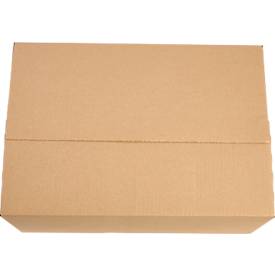 Xenial Faltkartons, 1-wellig, L 288 x B 473 x H 197 mm, bis 20 kg, braun, 20 Stück