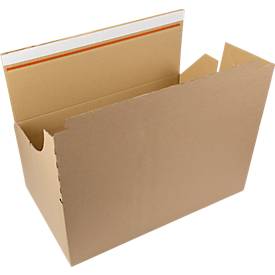 Xenial Faltkartons, 1-wellig, L 290 x B 420 x H 190 mm, bis 20 kg, braun, 20 Stück