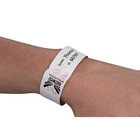 Xerox Premium NeverTear Wristbands, 120 µm, weiß, wasserfest, perforiert, A4-Format, 100 Blatt, 8 Stk./Blatt