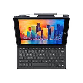 ZAGG Pro Keys - Tastatur und Foliohülle - hintergrundbeleuchtet - Bluetooth - QWERTZ - Deutsch - Schwarz/Grau Tastatur, Schwarz/Grau Gehäuse - für Apple 10.9-inch iPad Air (4. Generation, 5. Generation)