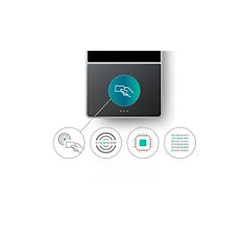 Zeiterfassungssystem TimeMoto TM-616, Wandmontage, Komplettlösung, bis 200 Nutzer, ID per RFID/PIN, USB/LAN/WLAN, 5 RFID-Karten