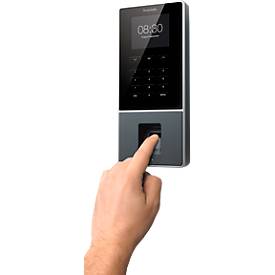 Zeiterfassungssystem TimeMoto TM-626, Wandmontage, bis 200 Nutzer, ID per RFID/PIN/Fingerabdrucksensor, USB/LAN/WLAN, 5 RFID-Karten