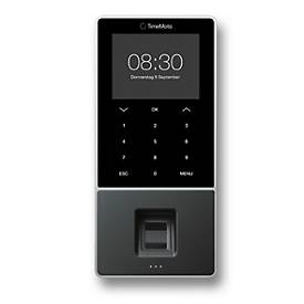 Zeiterfassungssystem TimeMoto TM-828 SC, für bis zu 2000 Mitarbeiter, B 100 x T 45 x H 215 mm, schwarz + 25 RFID-Schlüsselanhänger RF-110