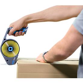 ZeroTape® Handabroller, für Rollen B 48 mm x L 150 m, leise abrollend, blau