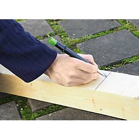 Zimmermannsbleistift Pica BIG Dry Longlife Construction, Graphit, 5 mm, Druckmechanik, nachfüllbar, mit Köcher