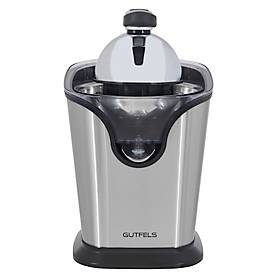 Zitruspresse Gutfels Juice 3020, kabelgebunden, Leistung 100 W, 2 Aufsätze, Tropfstopp-Funktion, Füllstandanzeige, B 180 x T 260 x H 280 mm, Edelstahl