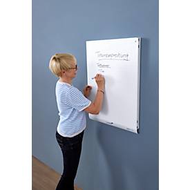 Zusätzliche Schreibtischböden für Tisch-Grund-/und Anbauelement ORDO Professional, mit Wandschienen, Stahl, für Tischgröße B 760 x T 635 x H 825, verkehrsweiß RAL 9016