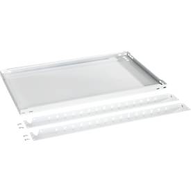 Zusätzlicher Fachboden ORDO Professional, höhenverstellbar, Tragkraft bis 140 kg, B 1000 x T 400 x H 40 mm, Stahl, verkehrsweiß RAL 9016