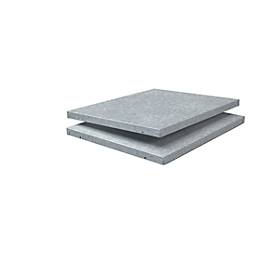 Zusätzliche Böden, für Steckregale, T 500 mm, verzinkt