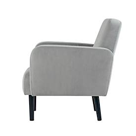 Zweisitzer Sofa meet by Paperflow LISBOA, Samtbezug grau, Fußgestell schwarz, B 1240 x T 815 x H 830 mm