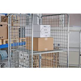 Zwischenboden für Schäfer Shop Select Rollboxen ADB BASICline, 700 x 705 mm, bis 150 kg, galvanisch blau verzinkt
