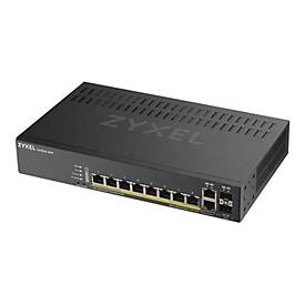 Zyxel GS1920-8HPv2 - Switch - Smart - 8 x 10/100/1000 (PoE+) + 2 x Kombi-Gigabit-SFP - Desktop, wandmontierbar - PoE+ (1