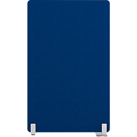  Akustikstellwand Wall mit Standfuß, 30 mm stark, B 1000 x H 1600 mm, dunkelbau