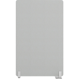  Cloison acoustique Wall avec pied, épaisseur 30 mm, L 800 x H 1400 mm, gris clair