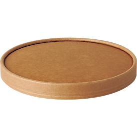  Deckel Papstar pure, für Salatschalen, Ø 150 mm, 50 Stk., Frischfaser-Karton, braun
