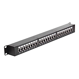 "Delock Patch-Panel mit Kopplern - 1U - 19"""