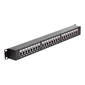 "Delock Patch-Panel mit Kopplern - 1U - 19"""